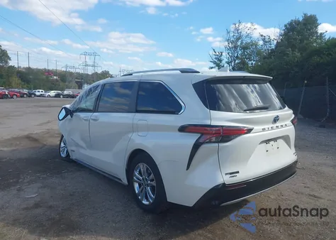 2021 Toyota Sienna Platinum from USA, damaged, VIN 5TDESKFC8MS005172
